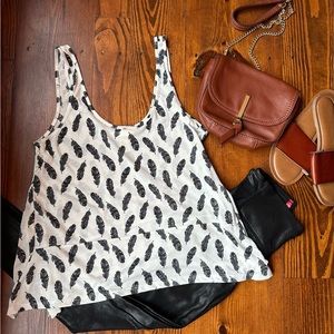 H&M Feather Print Tank 🪶